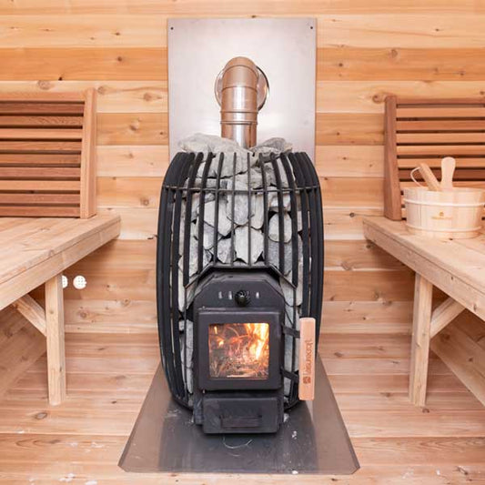 Leisurecraft TimberGlow Sauna Heater with Rocks and flat floor plate