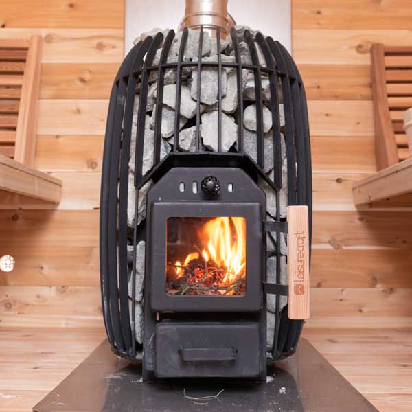 Leisurecraft TimberGlow Sauna Heater with Rocks and flat floor plate