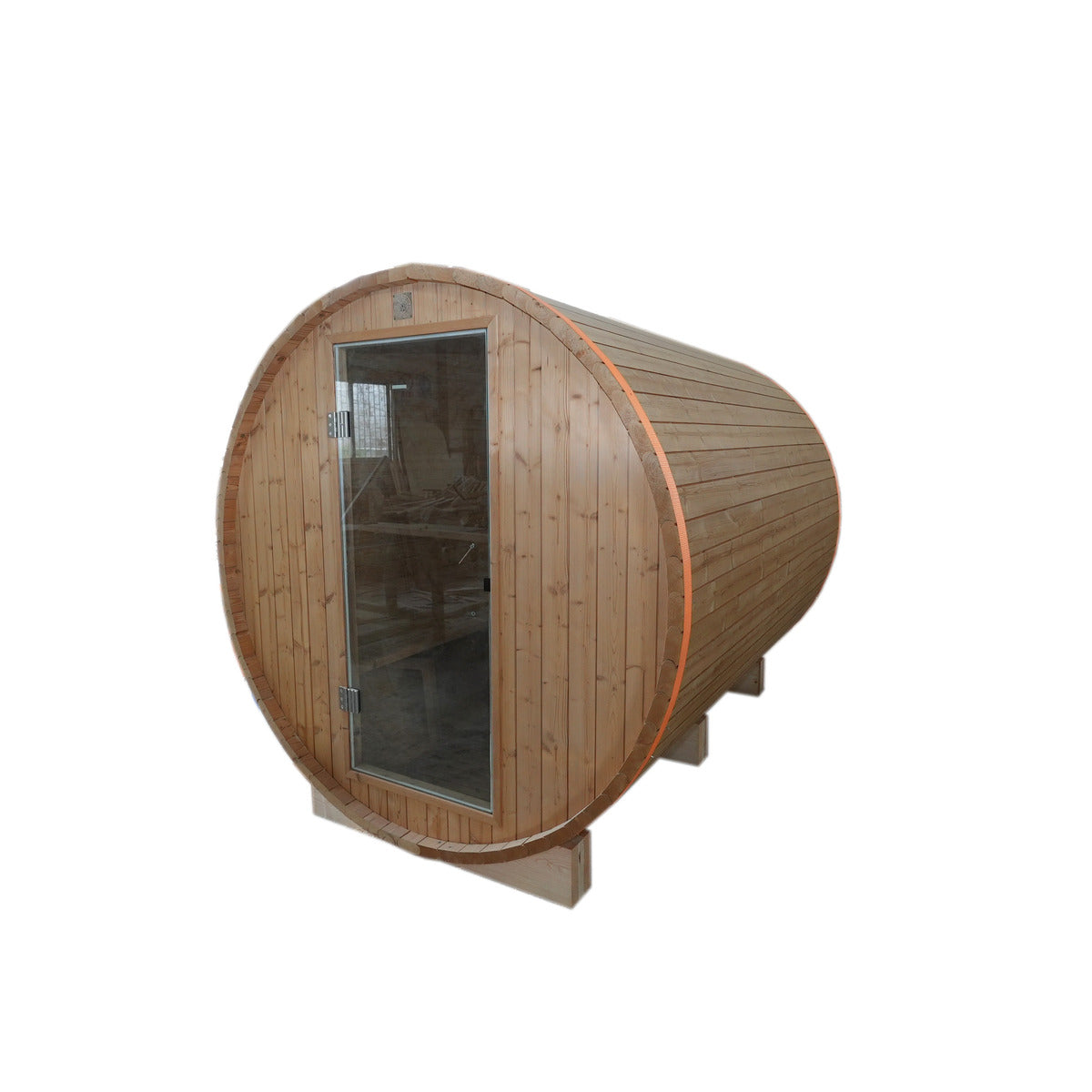 Classic Barrel Sauna | Glass Front & Back Design