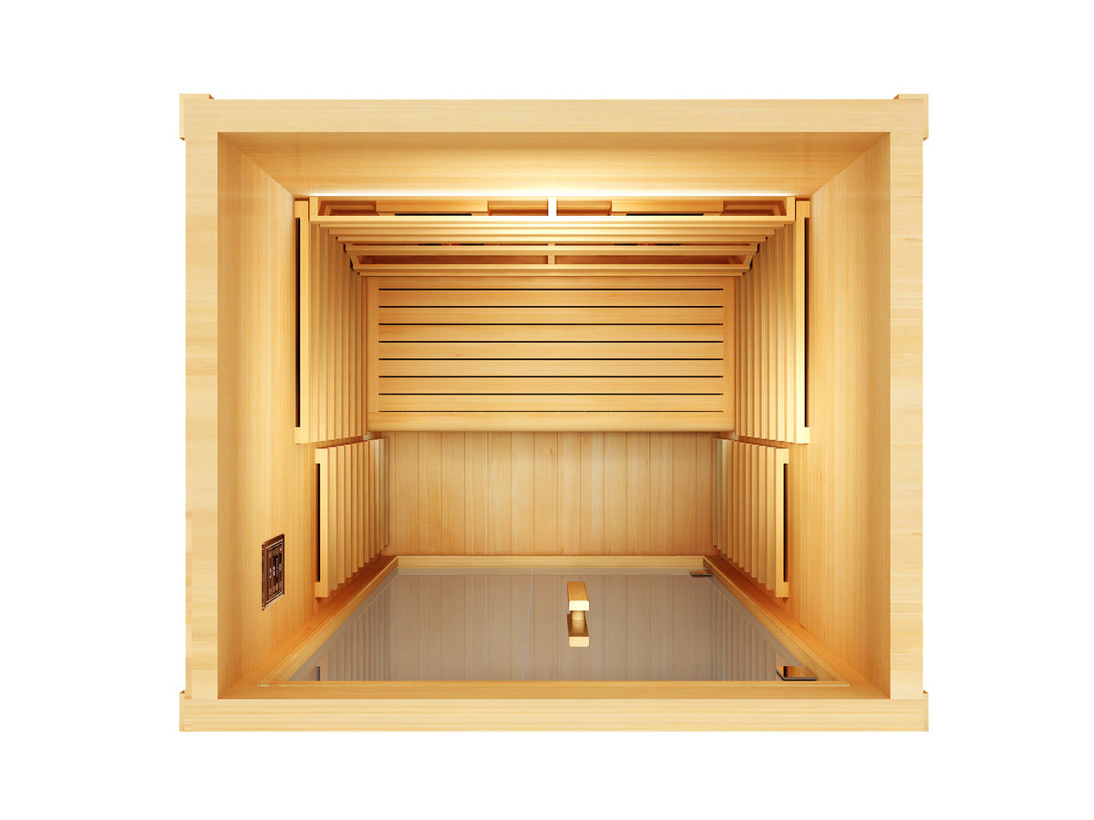 Luxury Infrared Sauna with L3 Control & Oxygen Bar