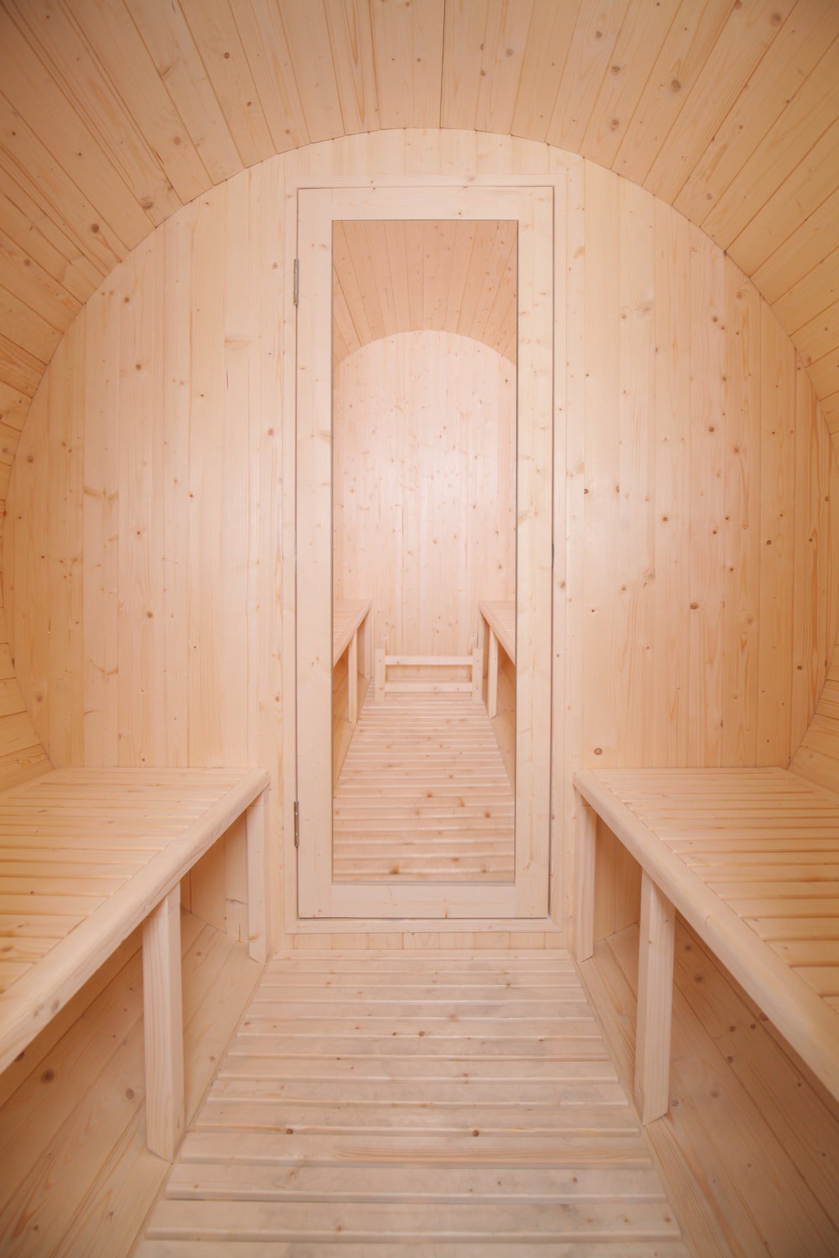 Large Family Barrel Sauna | 4-Meter Outdoor Pine Sauna