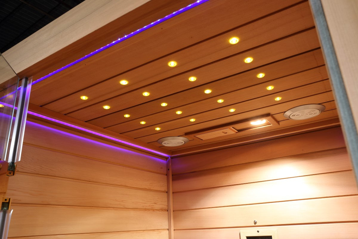 Comfortable Infrared Sauna with Mica Carbon Heater