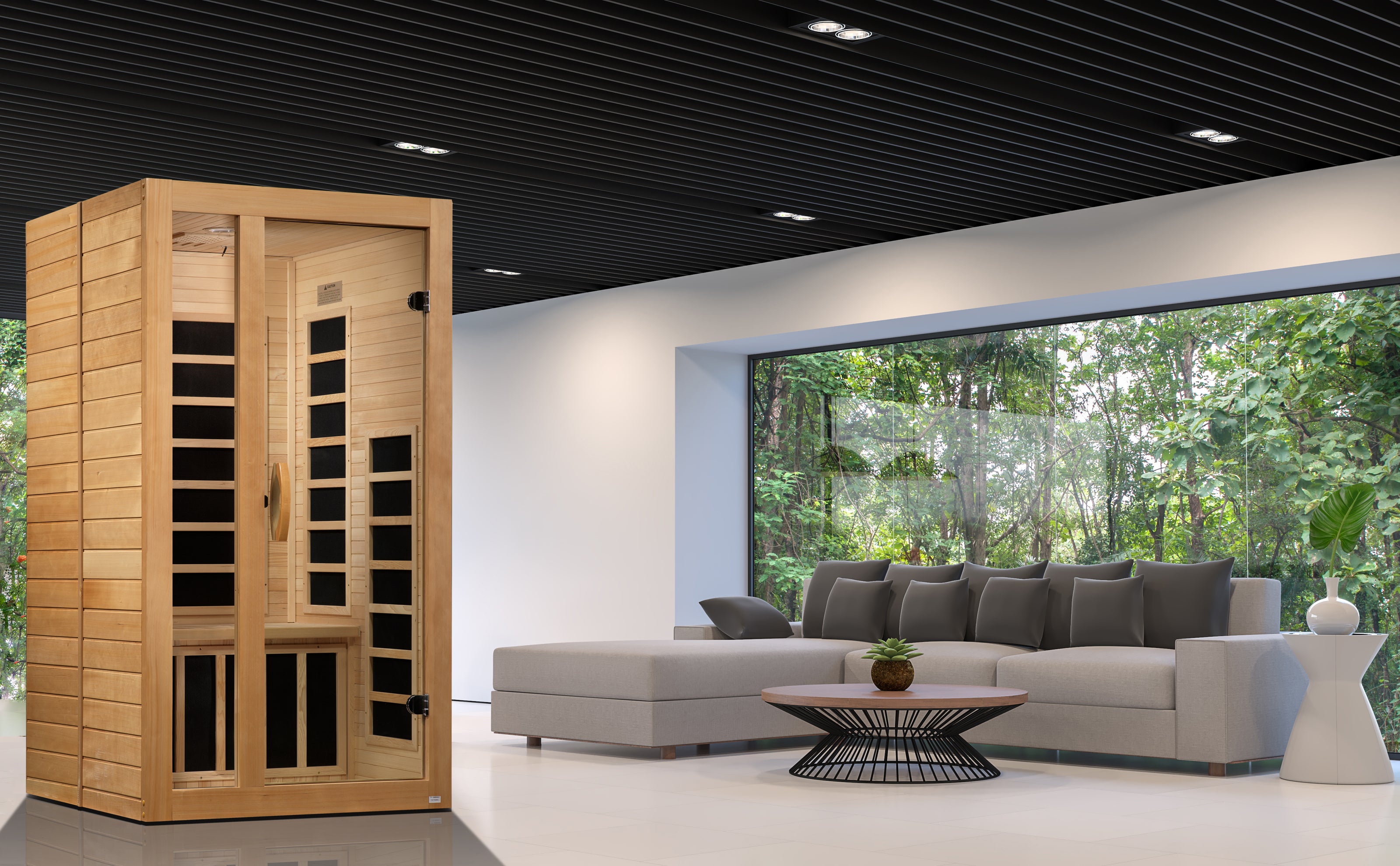 Golden Designs Gracia 1-2 Person Low EMF Infrared Sauna – DYN-6119-01