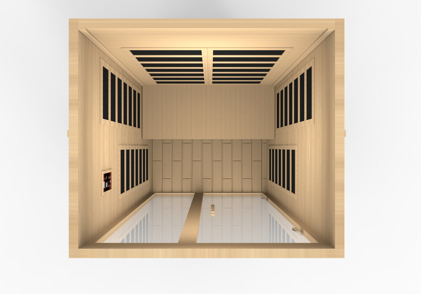 Santiago 2 Person Low EMF Infrared Sauna – DYN-6209-01