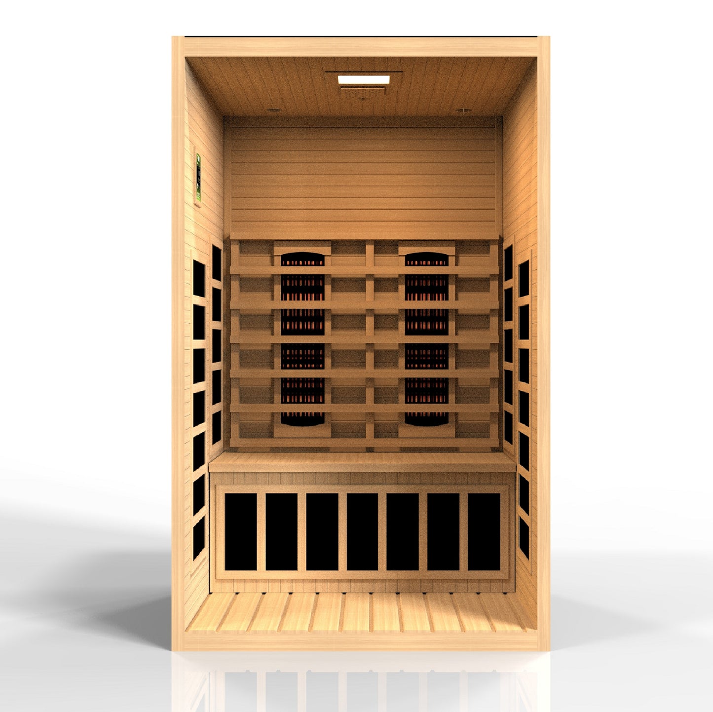 Golden Designs Santiago 2 Person Full Spectrum Infrared Sauna – DYN-6209-03 FS