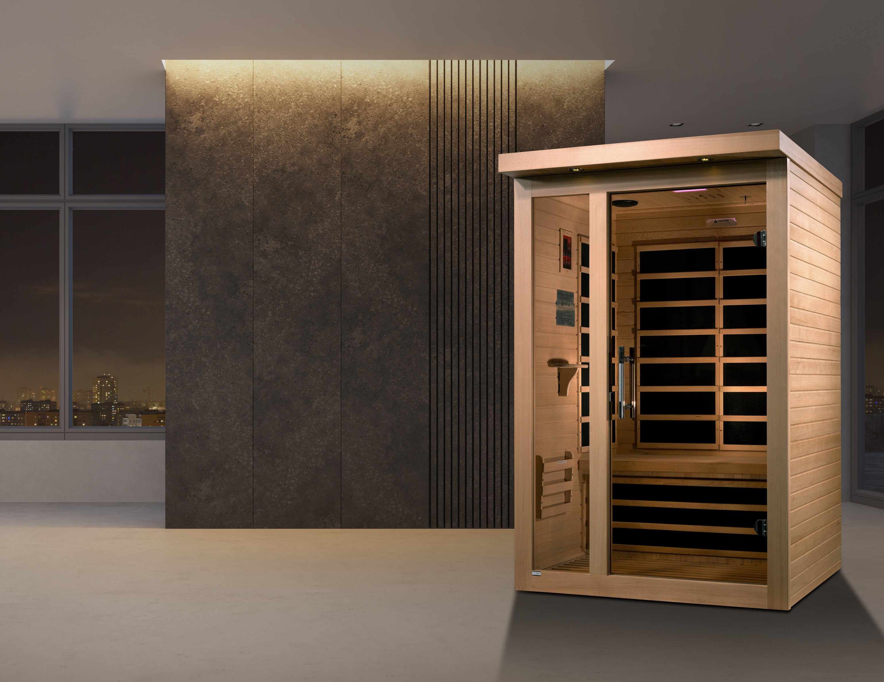 Golden Designs DYN-6215-02 Elite 2 Person Ultra Low EMF Infrared Sauna