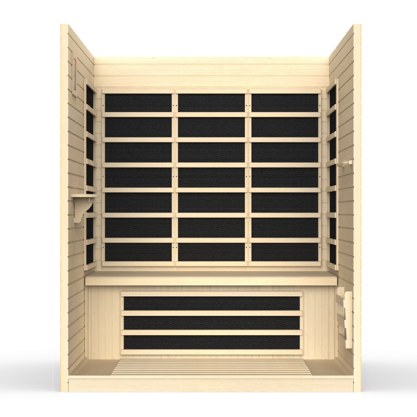 Golden Designs Vila 3 Person Ultra Low EMF Infrared Sauna – DYN-6315-02 Elite