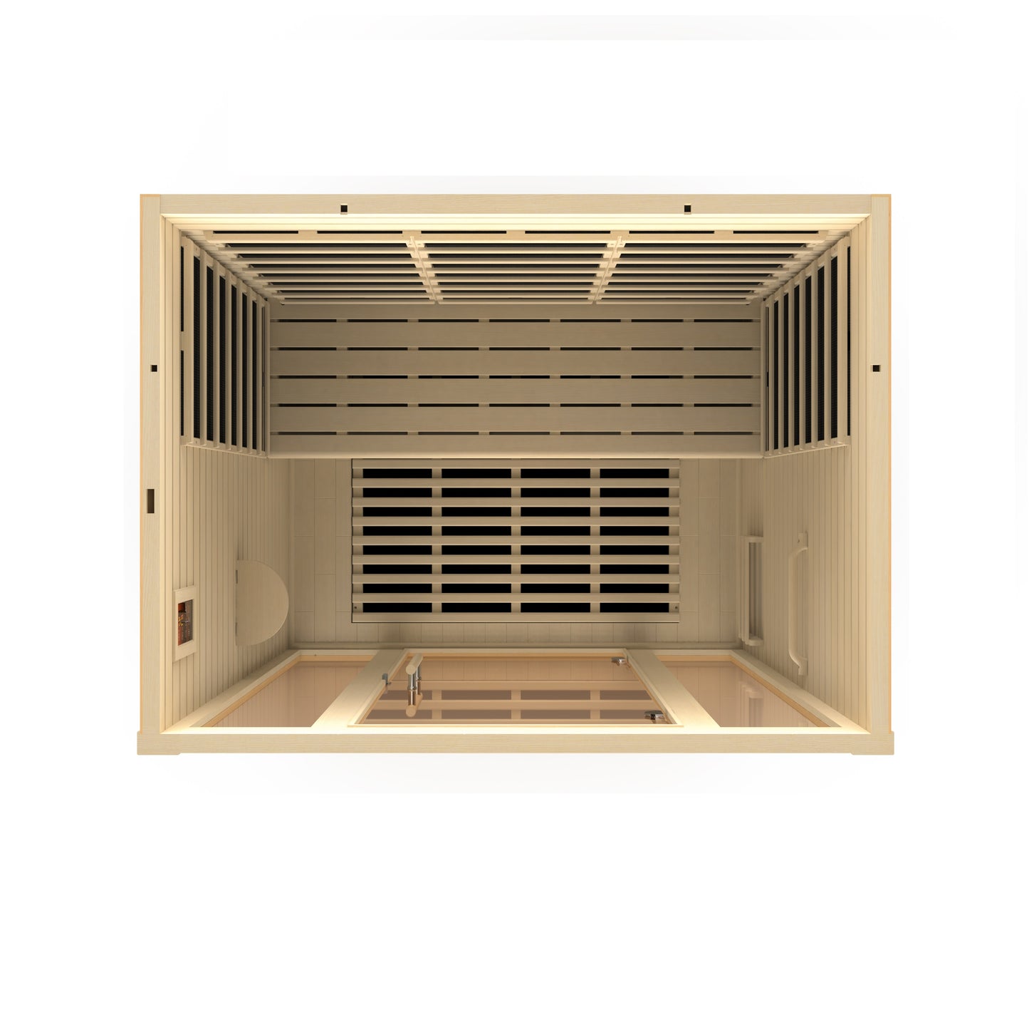 Golden Designs Vila 3 Person Ultra Low EMF Infrared Sauna – DYN-6315-02 Elite