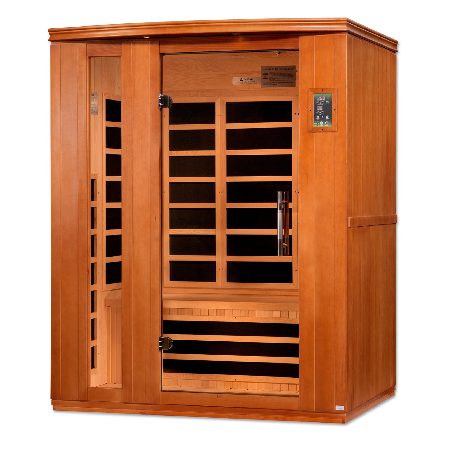 Golden Designs Lugano 3 Person Low EMF Infrared Sauna – DYN-6336-02 Elite