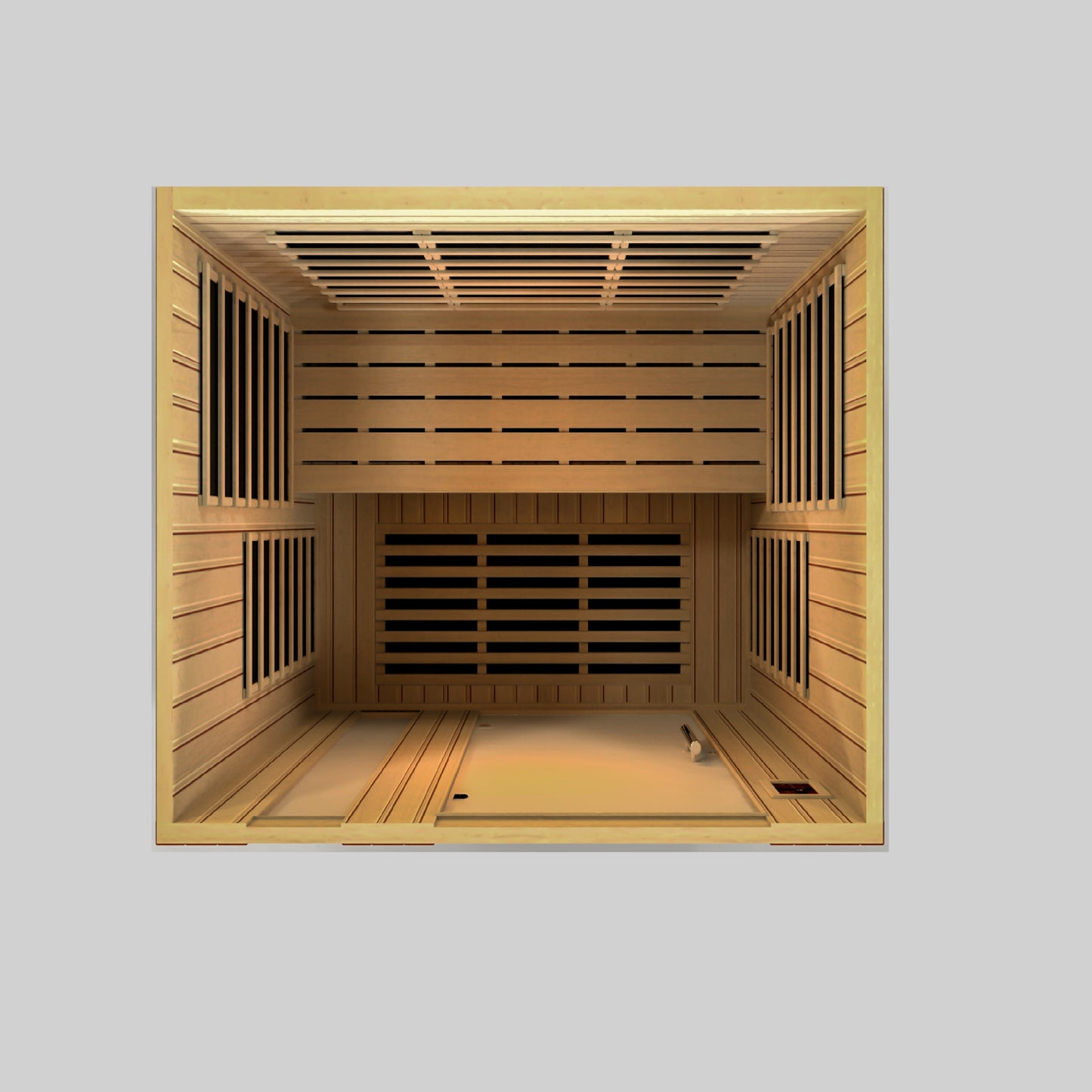 Golden Designs Lugano 3 Person Low EMF Infrared Sauna – DYN-6336-02 Elite