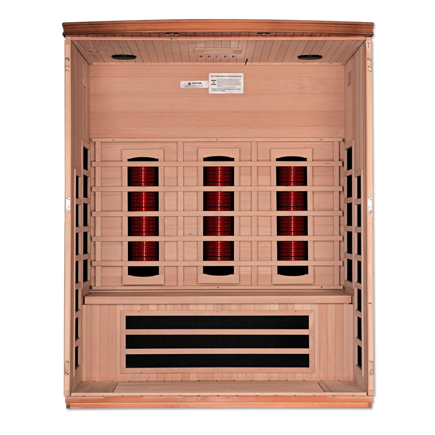 Lugano 3 Person Full Spectrum Infrared Sauna – DYN-6336-03 FS