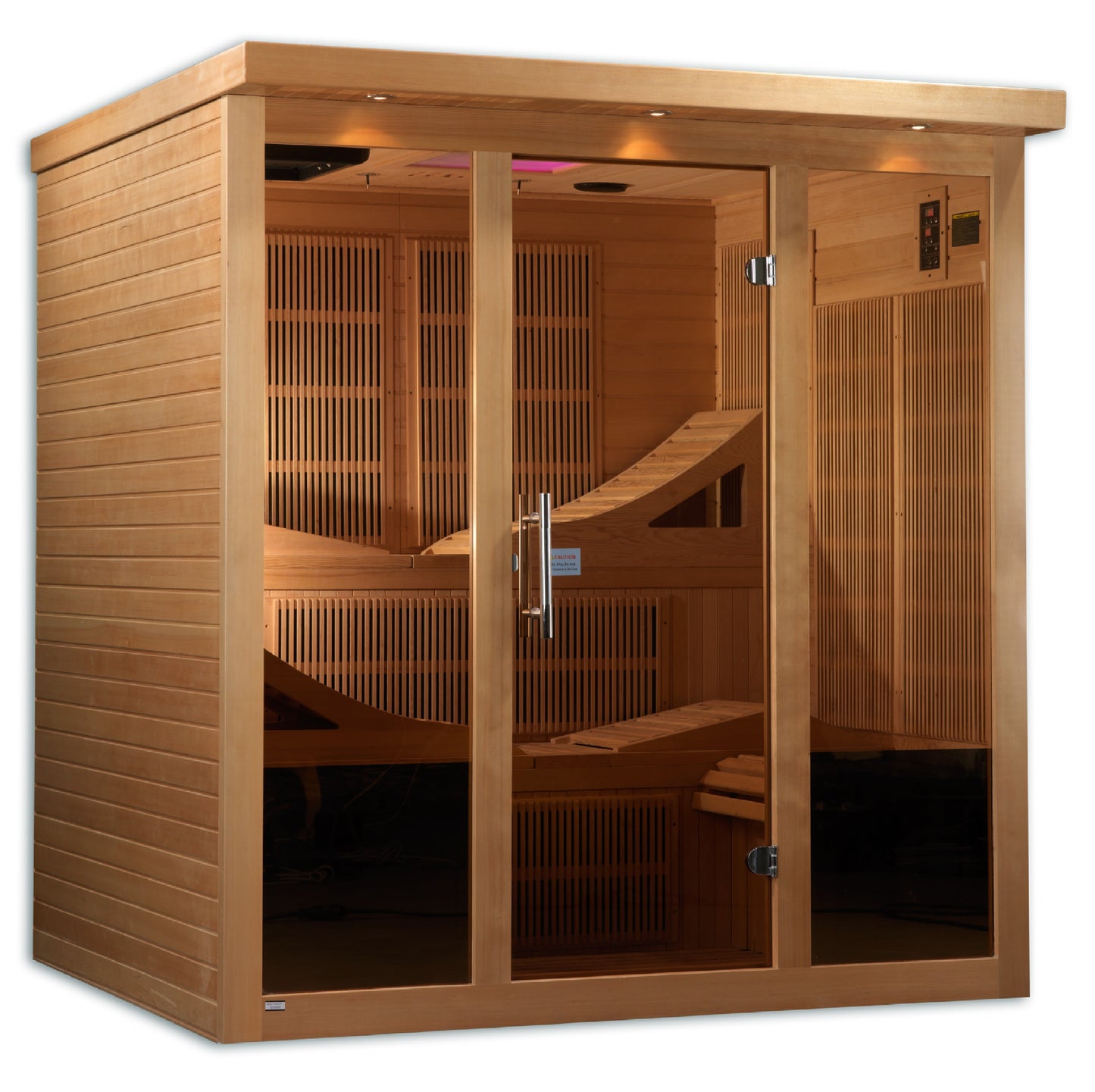 Golden Designs Monaco 6 Person Near Zero EMF Infrared Sauna – GDI-6996-01