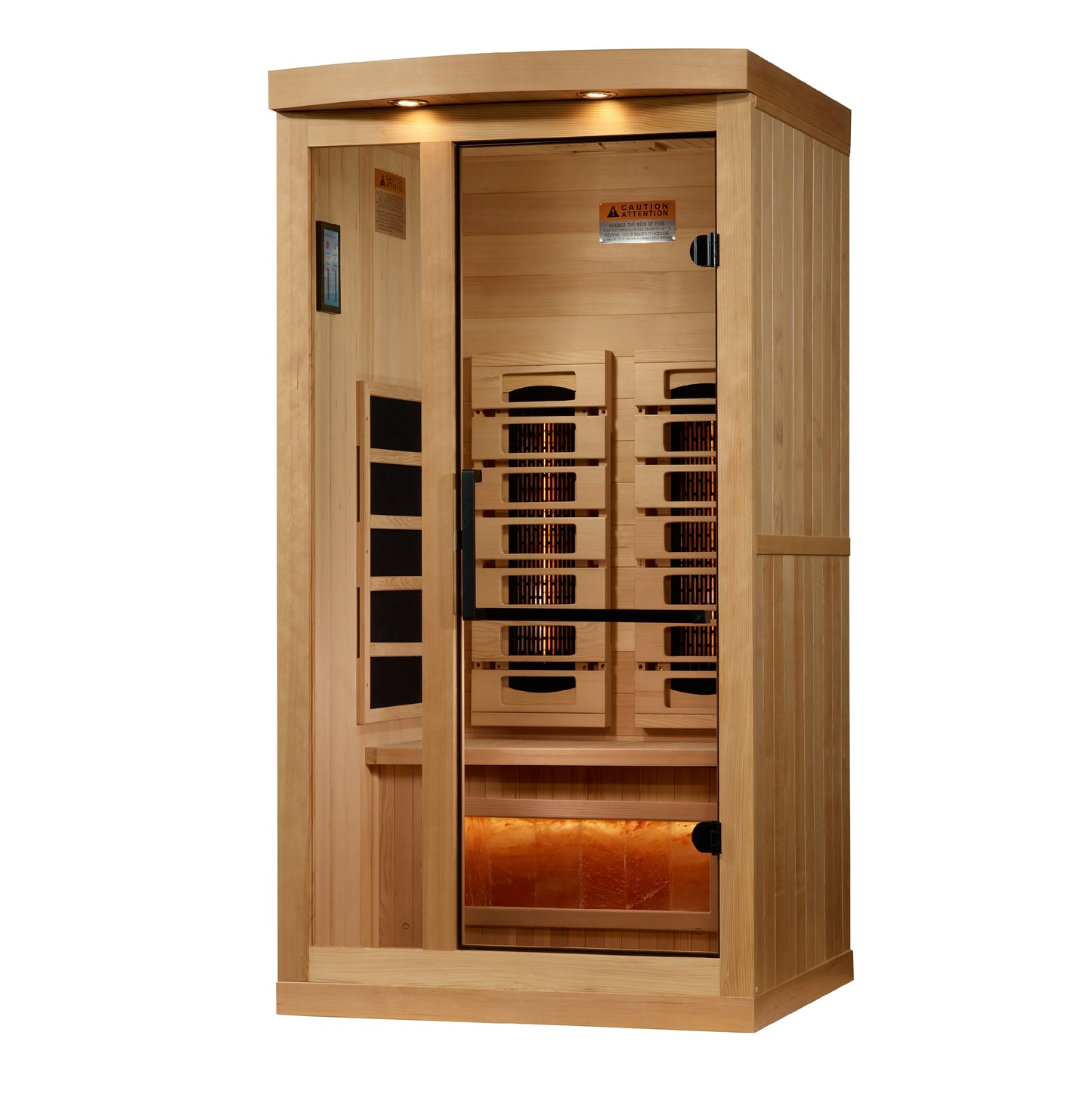 Golden Designs Reserve Edition 1 Person Full-Spectrum Infrared Sauna – GDI-8010-03