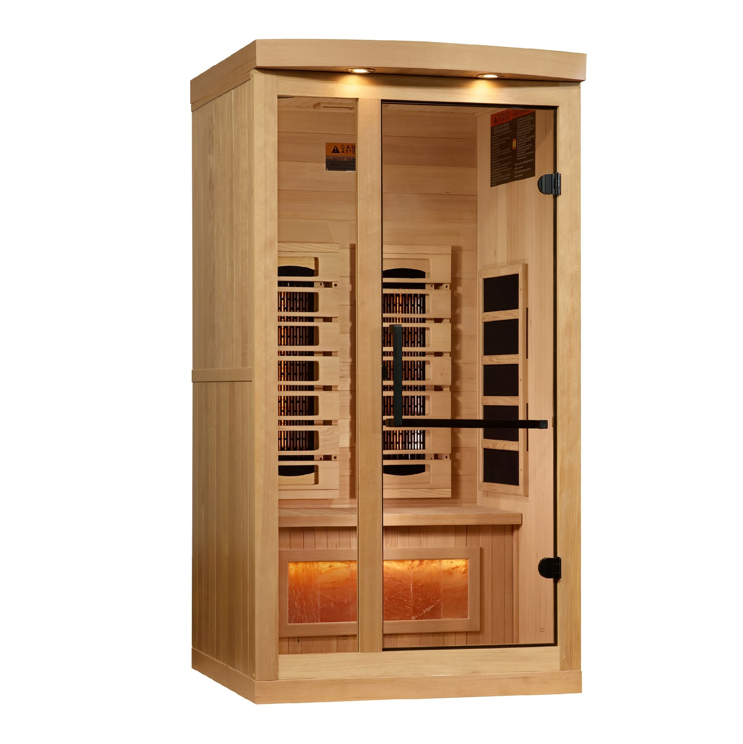 Golden Designs Reserve Edition 1 Person Full-Spectrum Infrared Sauna – GDI-8010-03
