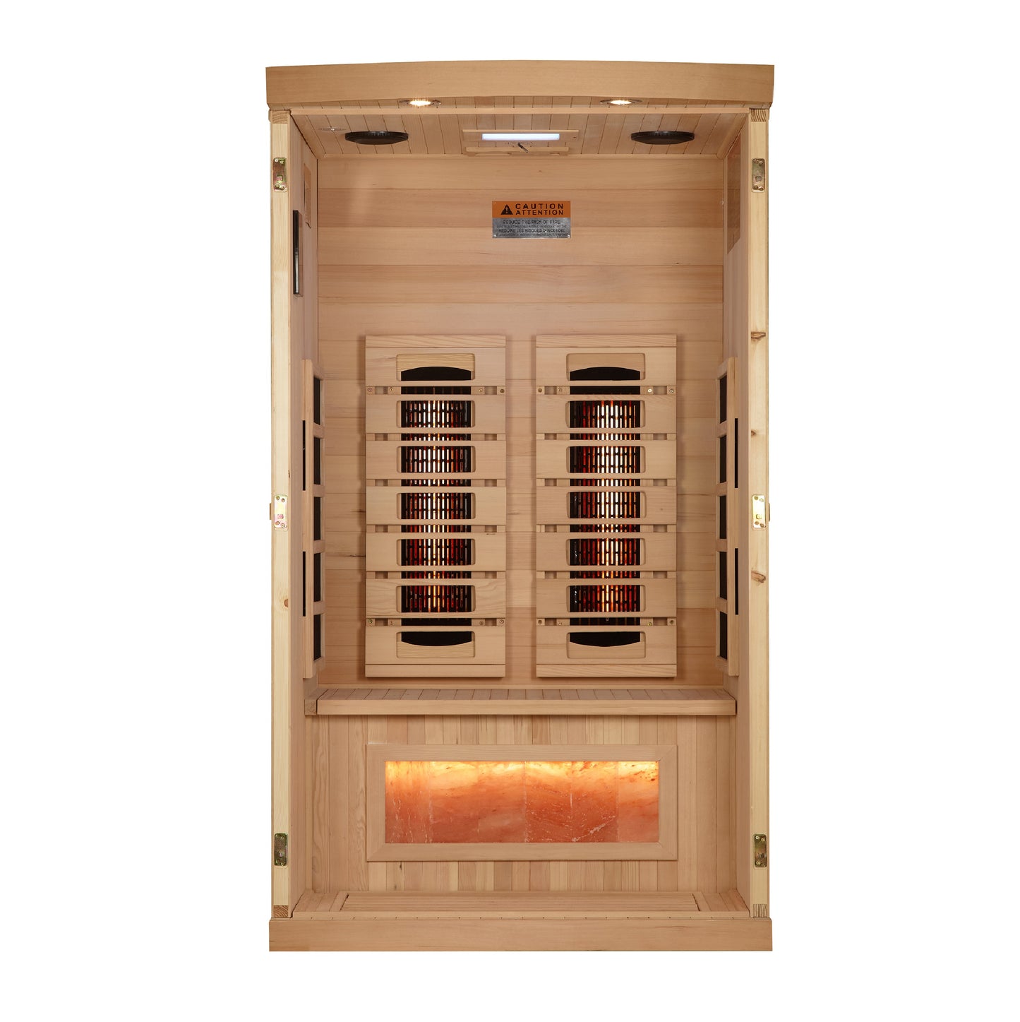 Golden Designs Reserve Edition 1 Person Full-Spectrum Infrared Sauna – GDI-8010-03