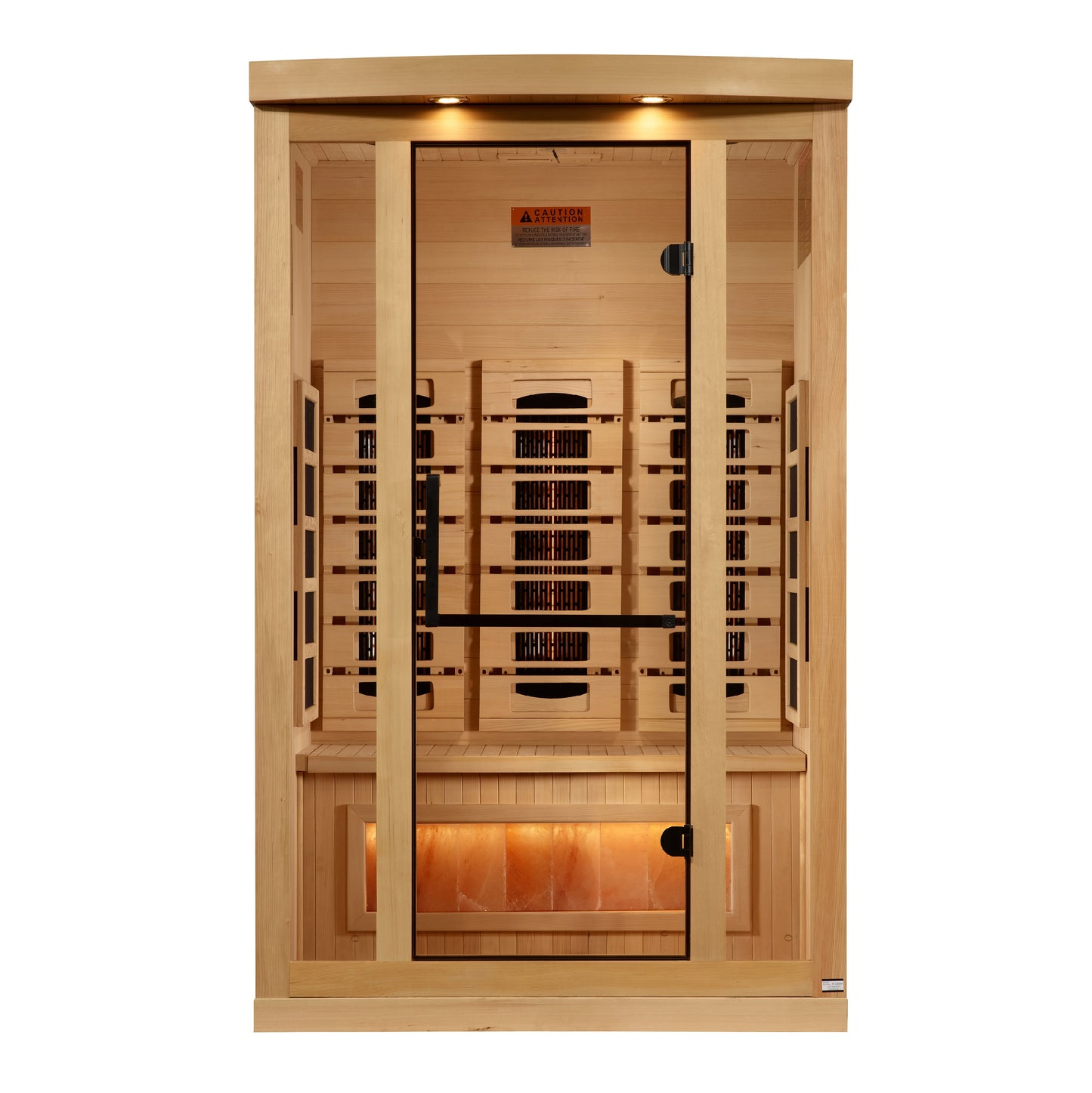 Golden Designs 2025 Reserve Edition Full Spectrum Infrared Sauna with Himalayan Salt Bar – GDI-8020-03