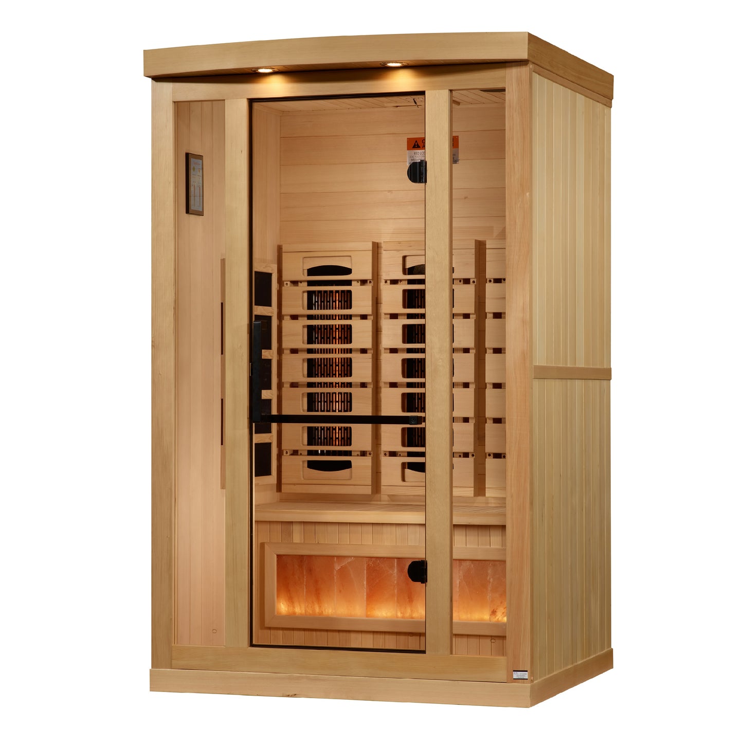 Golden Designs 2025 Reserve Edition Full Spectrum Infrared Sauna with Himalayan Salt Bar – GDI-8020-03