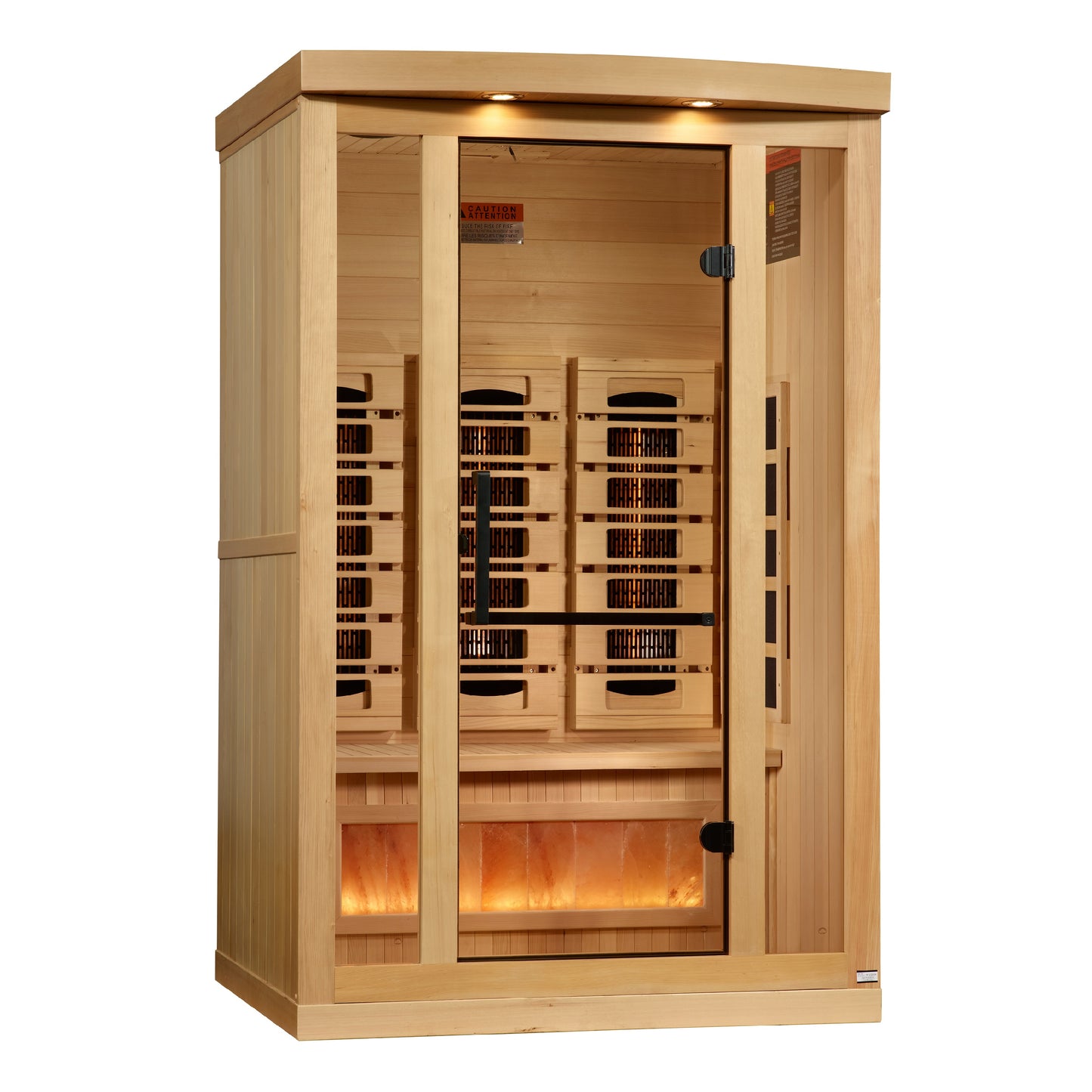 Golden Designs 2025 Reserve Edition Full Spectrum Infrared Sauna with Himalayan Salt Bar – GDI-8020-03