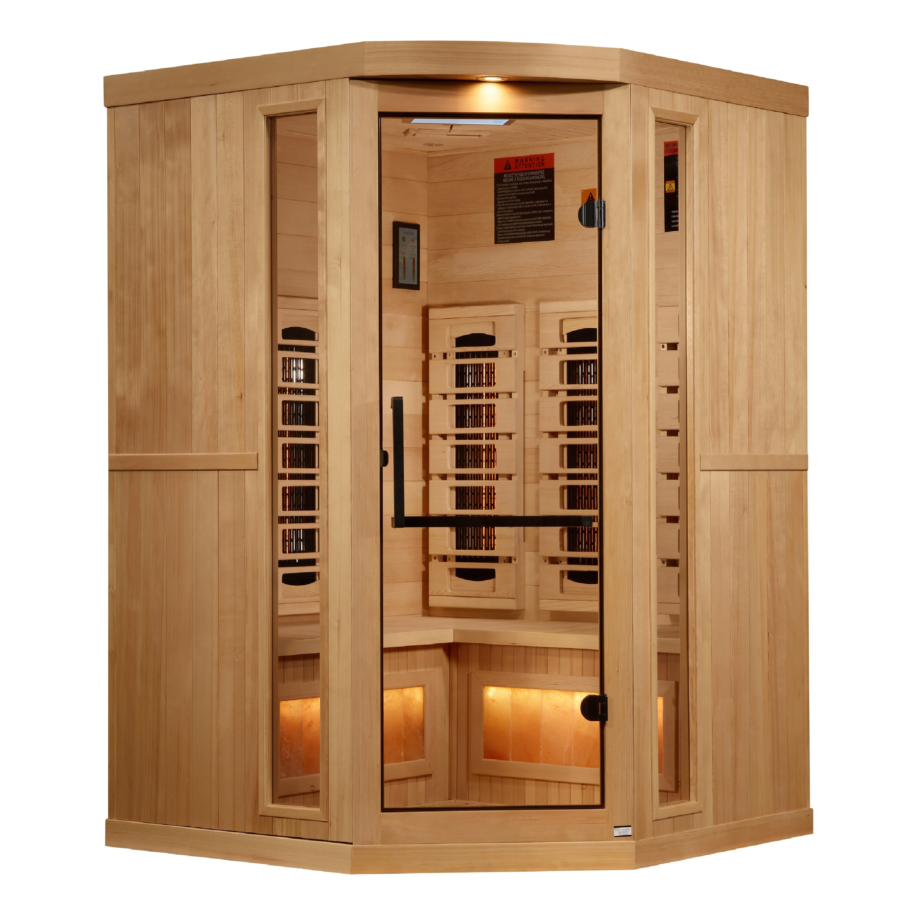 Golden Designs 2025 Reserve Edition Full Spectrum Infrared Sauna with Himalayan Salt Bar – GDI-8035-03