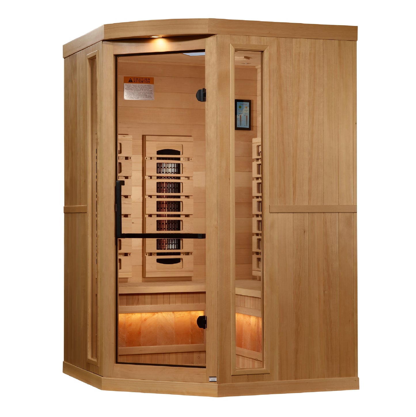 Golden Designs 2025 Reserve Edition Full Spectrum Infrared Sauna with Himalayan Salt Bar – GDI-8035-03