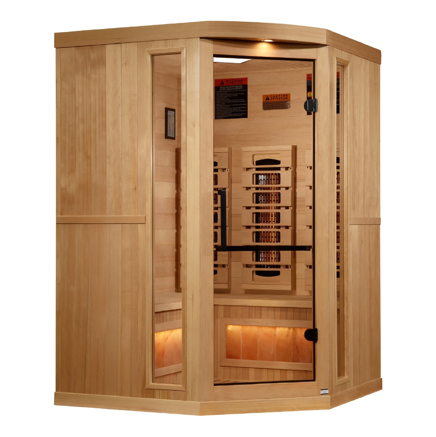 Golden Designs 2025 Reserve Edition Full Spectrum Infrared Sauna with Himalayan Salt Bar – GDI-8035-03