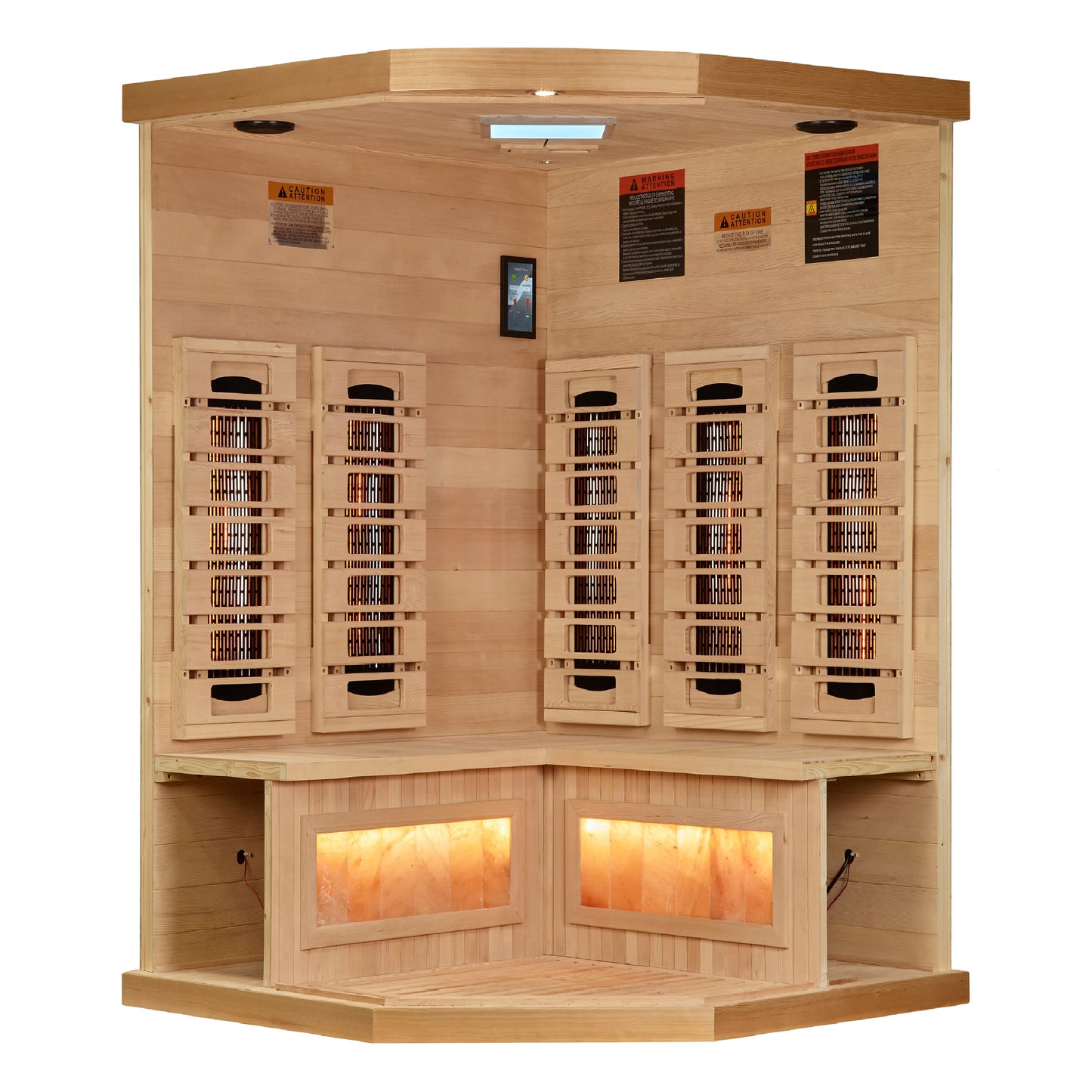 Golden Designs 2025 Reserve Edition Full Spectrum Infrared Sauna with Himalayan Salt Bar – GDI-8035-03