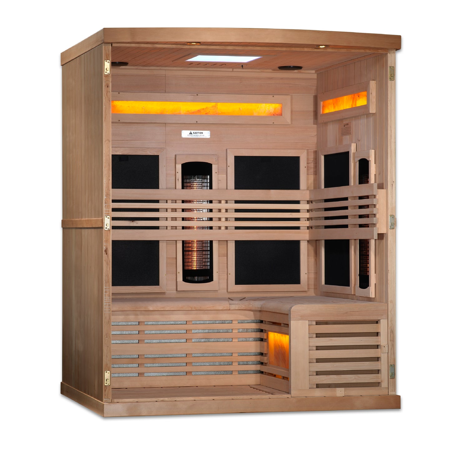 Golden Designs Reserve Edition 3 Person Full-Spectrum Infrared Sauna – GDI-8230-01