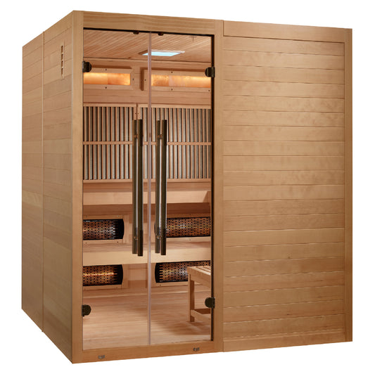 Golden Designs 2025 Toledo 6 Person Hybrid Sauna – GDI-8360-01