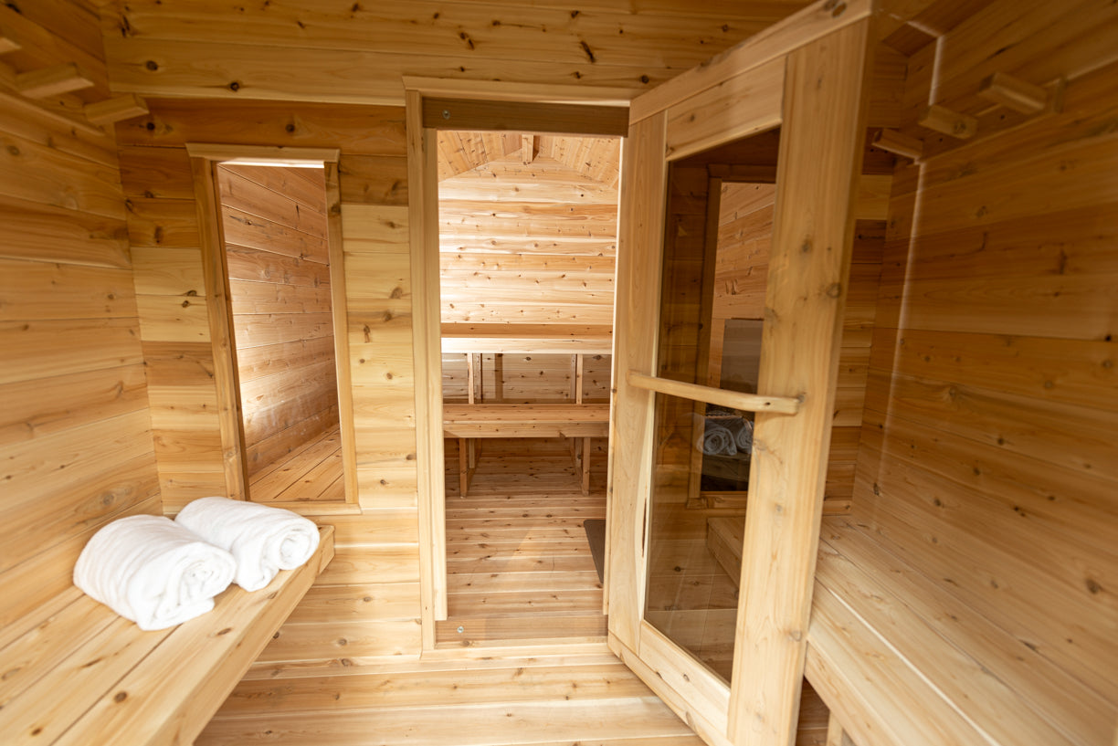 Dundalk Leisure Canadian Timber Georgian Cabin Sauna with Changeroom - CTC88CE