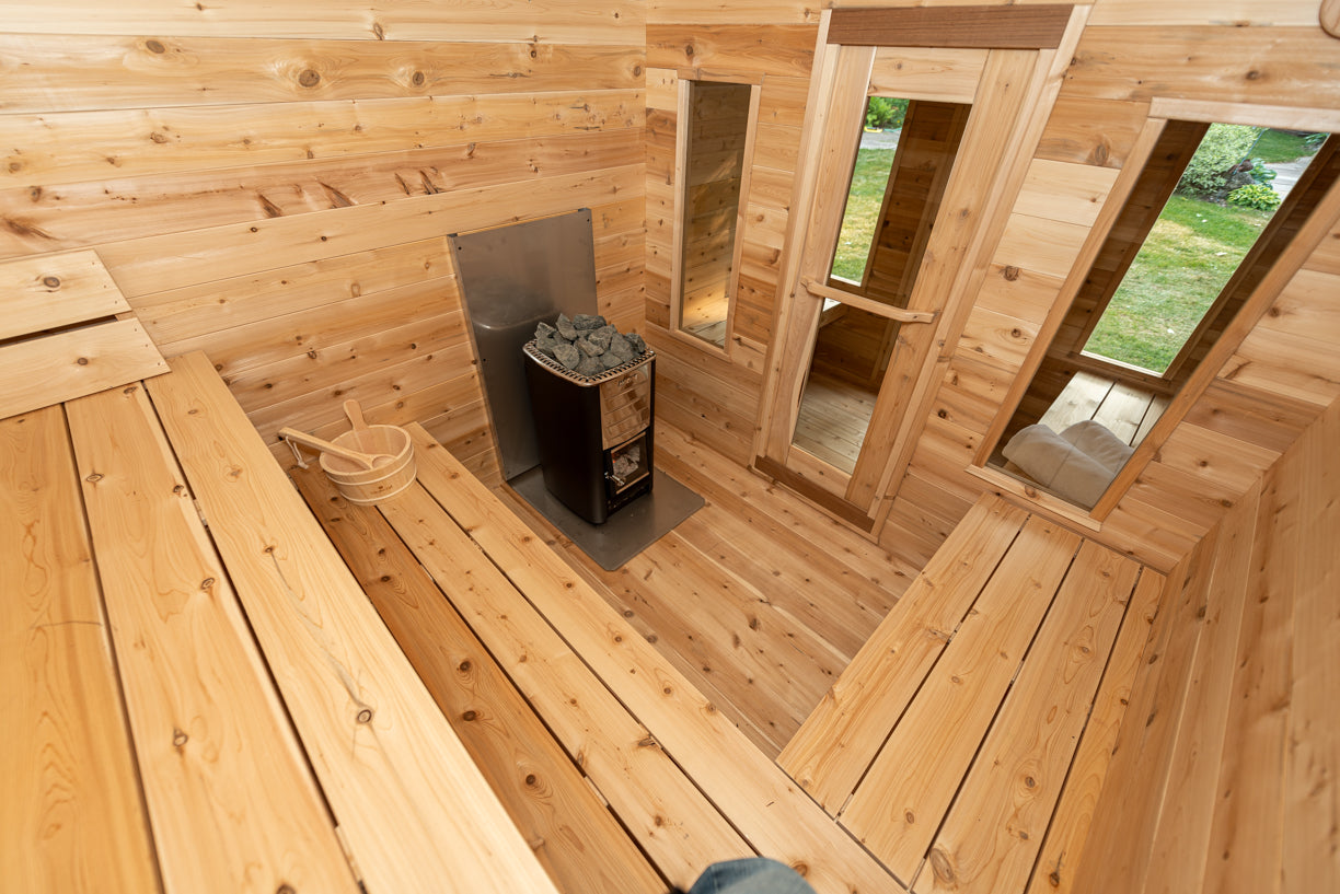 Dundalk Leisure Canadian Timber Georgian Cabin Sauna with Changeroom - CTC88CE