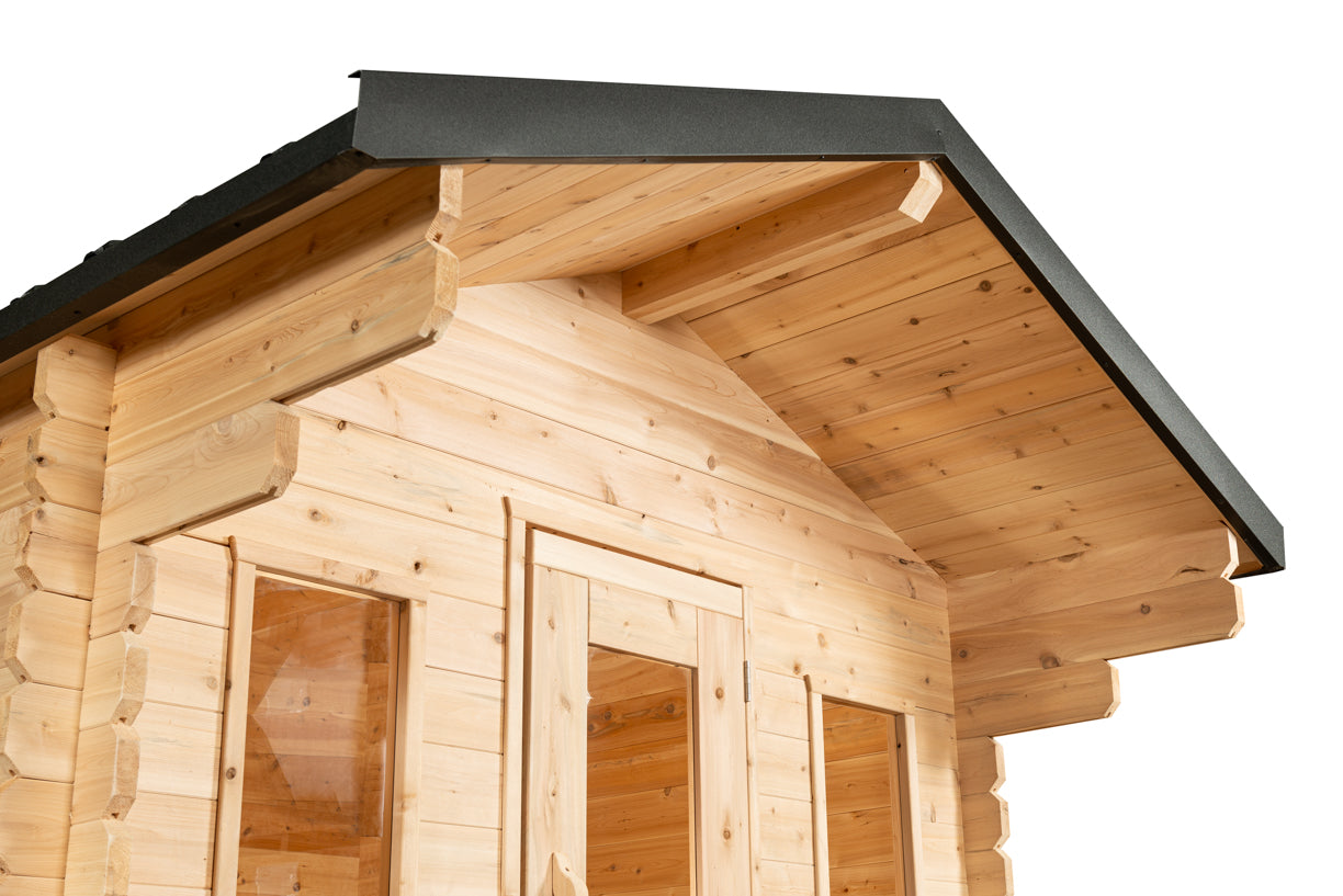 Dundalk Leisure Canadian Timber Georgian Cabin Sauna with Porch - CTC88PE