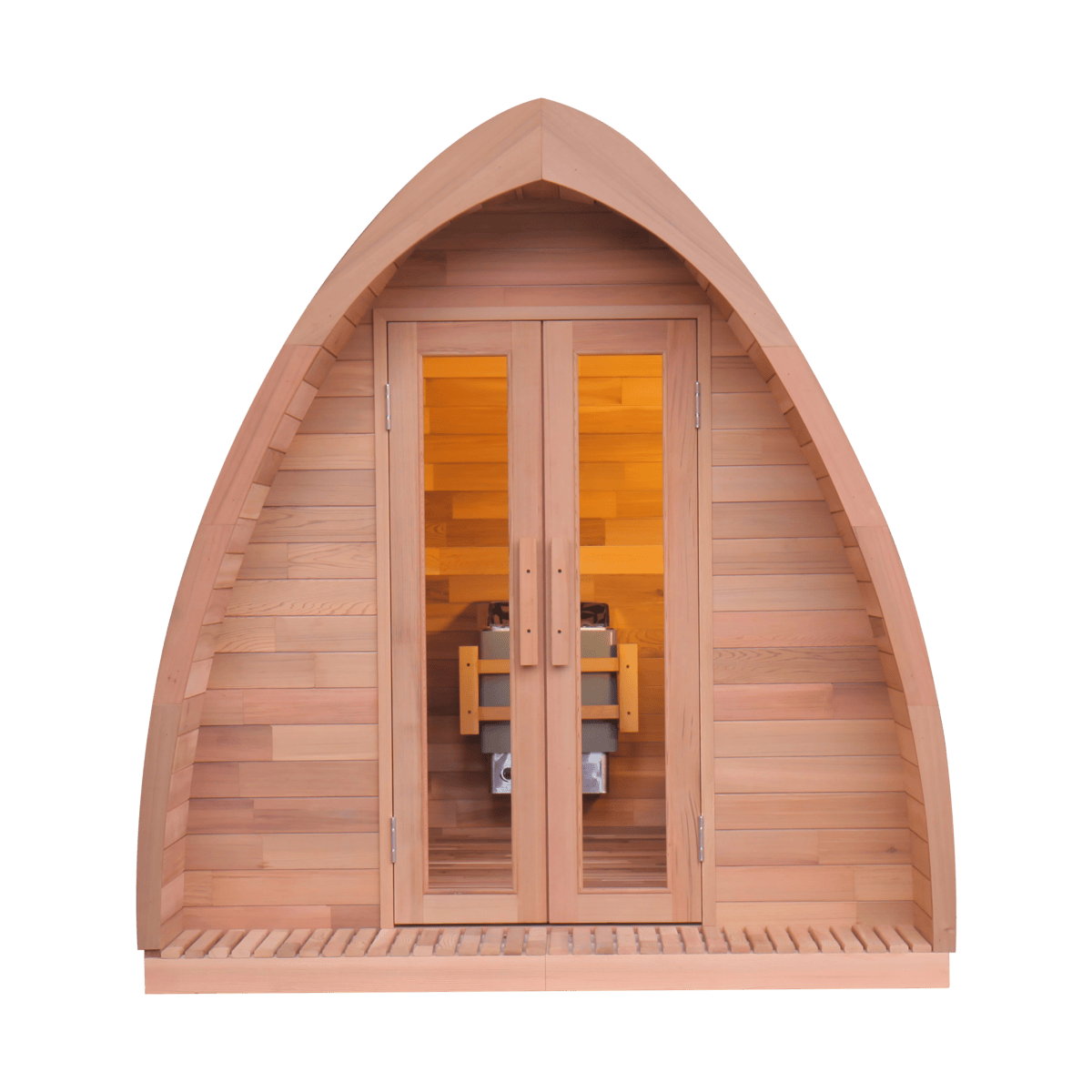 Luxury Pod Sauna | Unique Dome Design with Spruce Finish