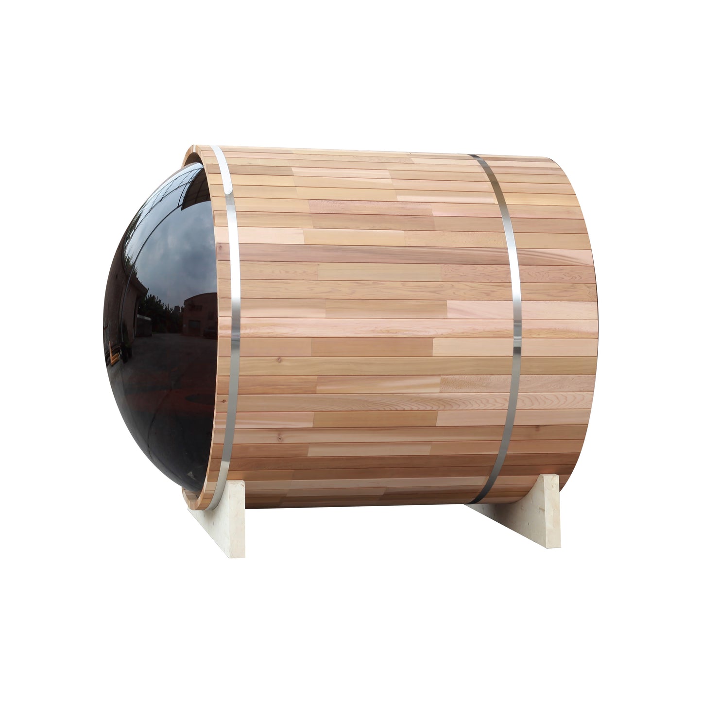 Luxury Full-Glass Barrel Sauna | Premium Outdoor Sauna
