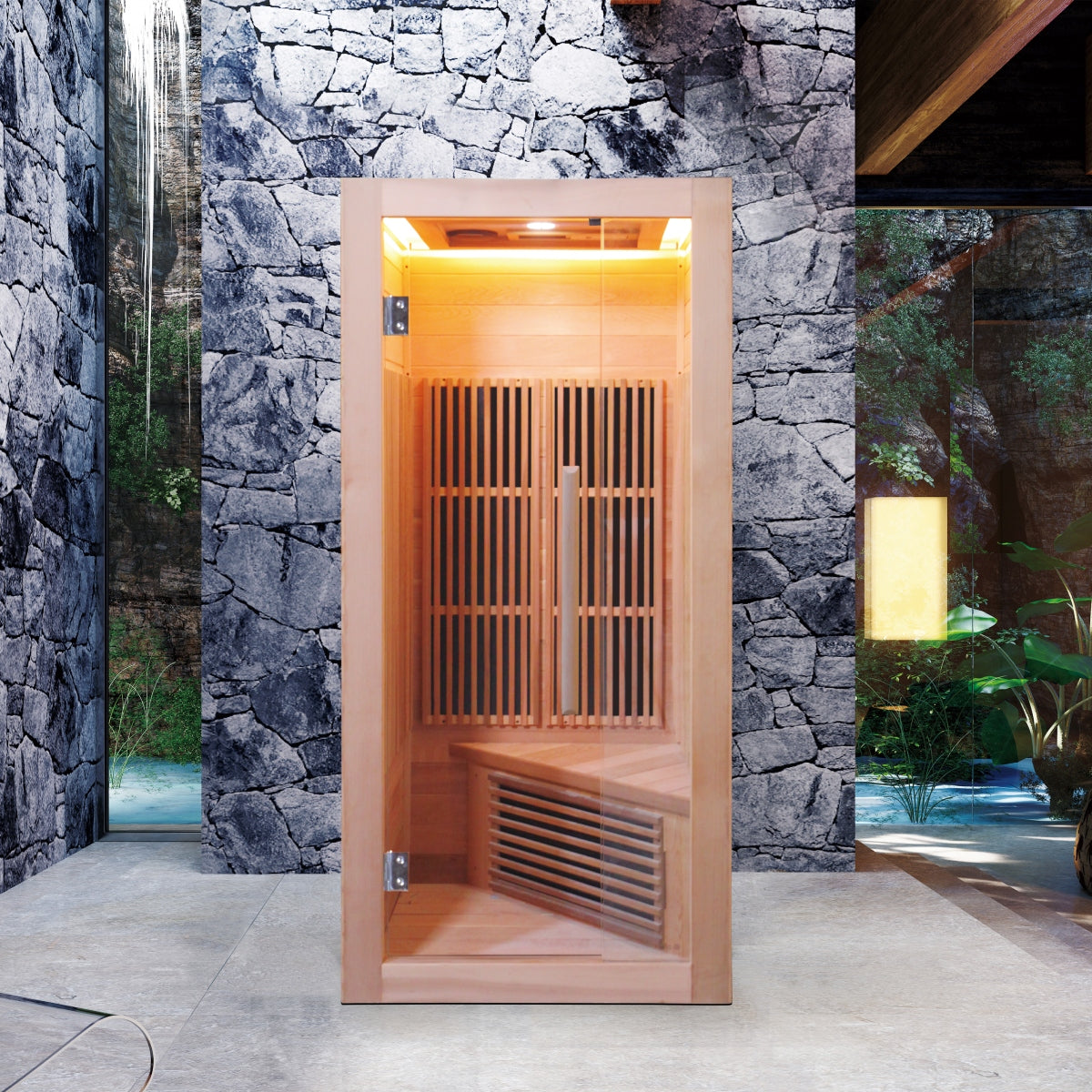 Luxury Compact Infrared Sauna with Mica Carbon Heaters | CIS-02