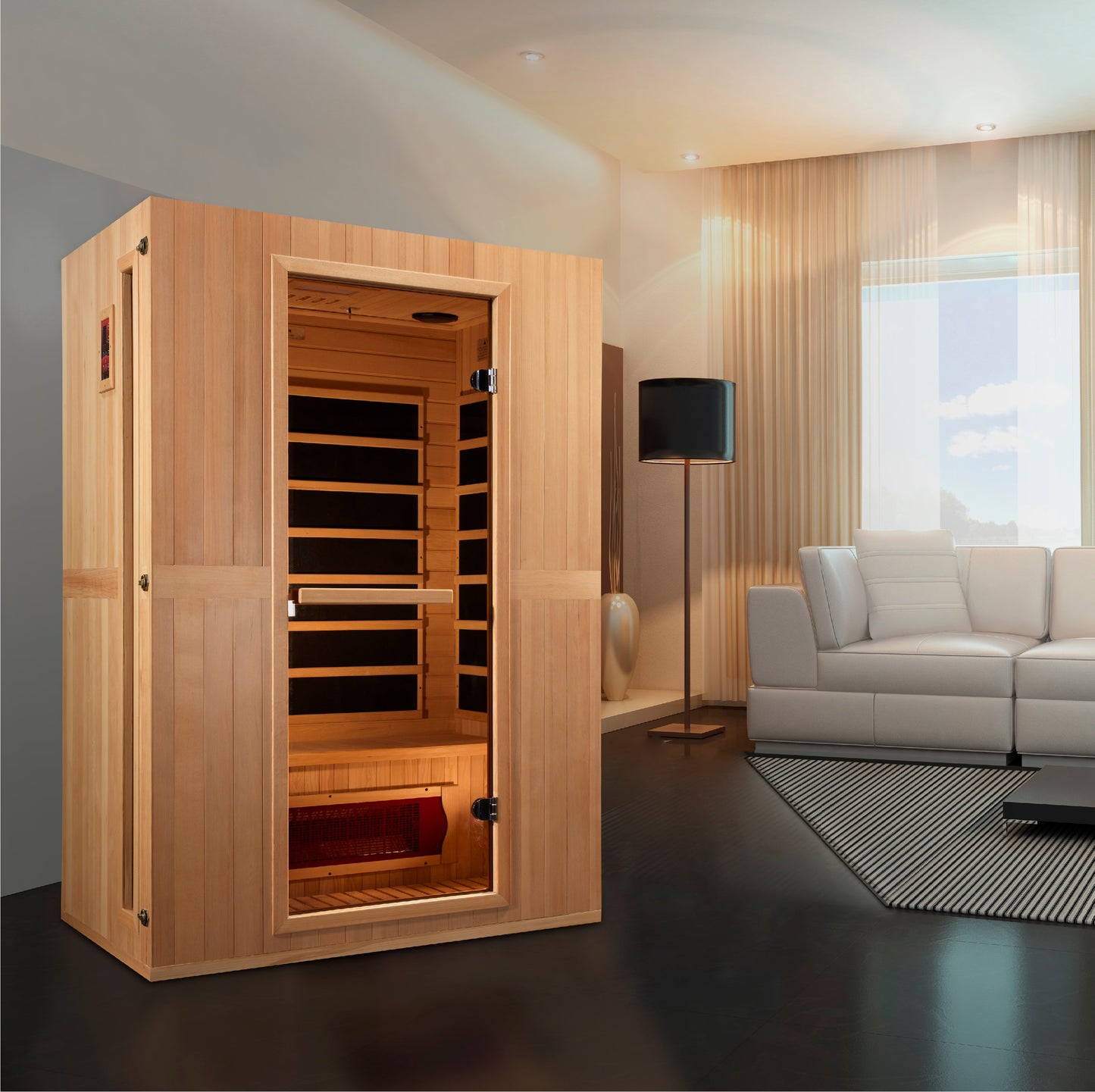 Golden Designs Maxxus MX-LS2-01 2 Person Low EMF Infrared Sauna