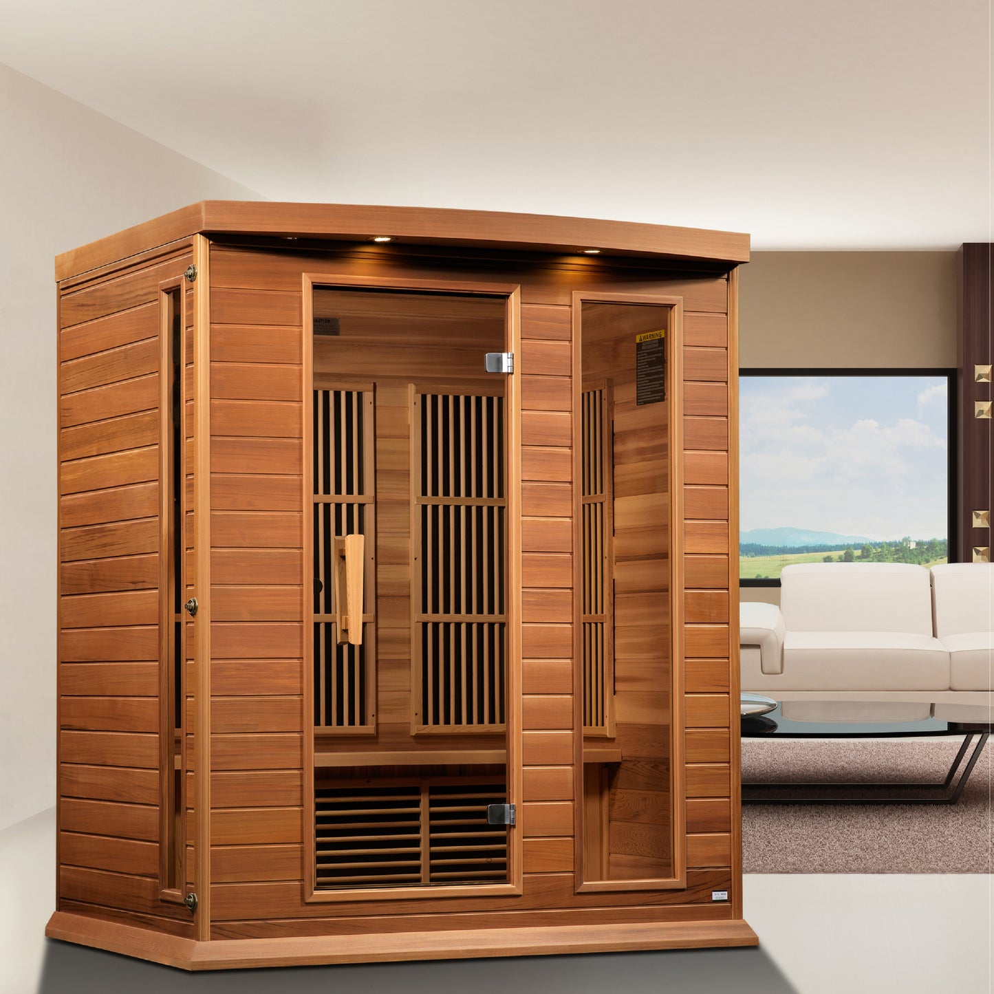 Maxxus 3 Person Low EMF Infrared Sauna – MX-K306-01