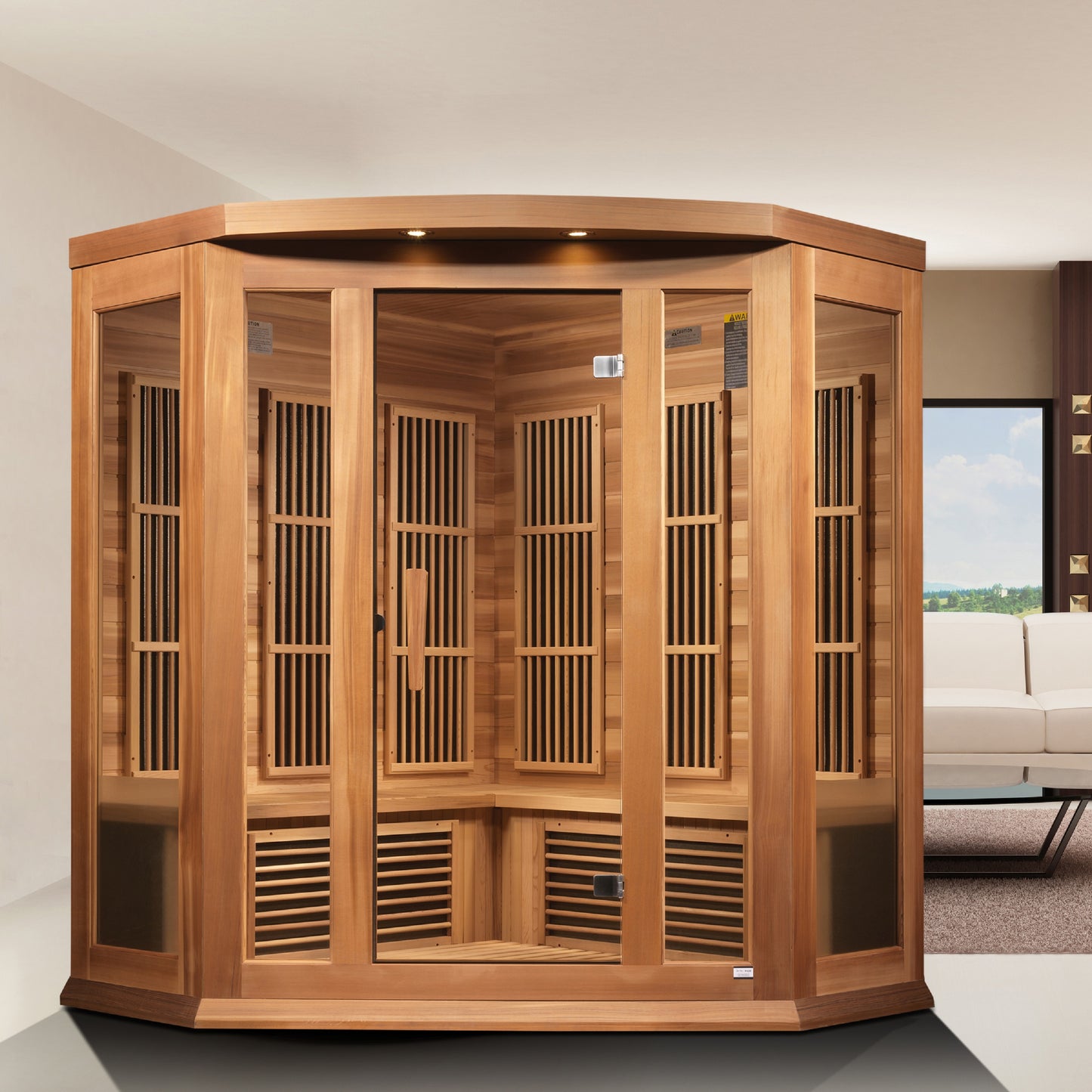 Maxxus 3 Person Low EMF Infrared Sauna – MX-K356-01