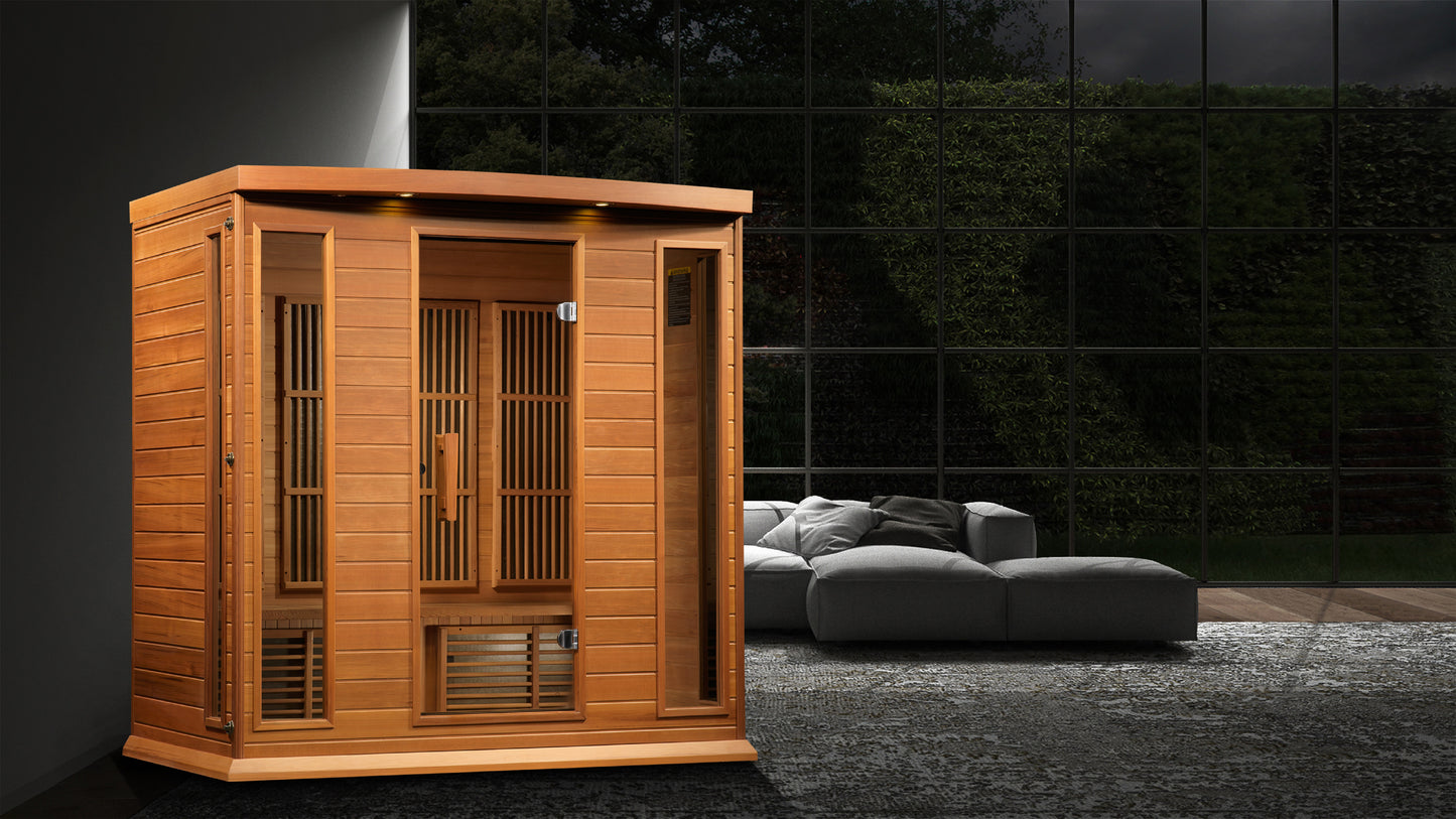 Maxxus Chaumont Edition 4 Person Near Zero EMF Infrared Sauna – MX-K406-01 CED