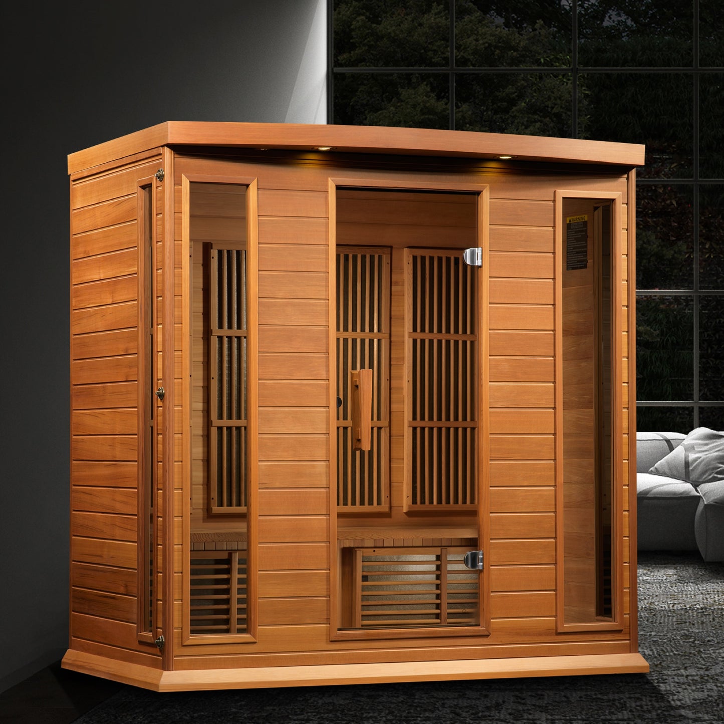 Maxxus Chaumont Edition 4 Person Near Zero EMF Infrared Sauna – MX-K406-01-ZF Ced
