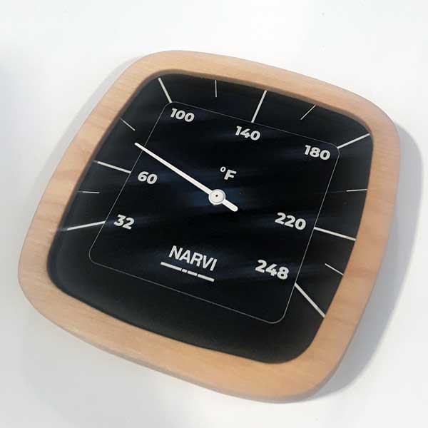 Narvi Black Thermometer Fahrenheit - AEC-LeisureCraft