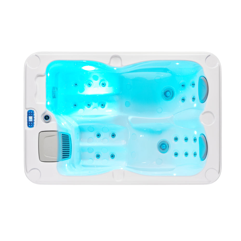 Luxury 4-Person Outdoor Spa Hot Tub with Advanced Jets, Bluetooth, and LED Lighting | OF-21
