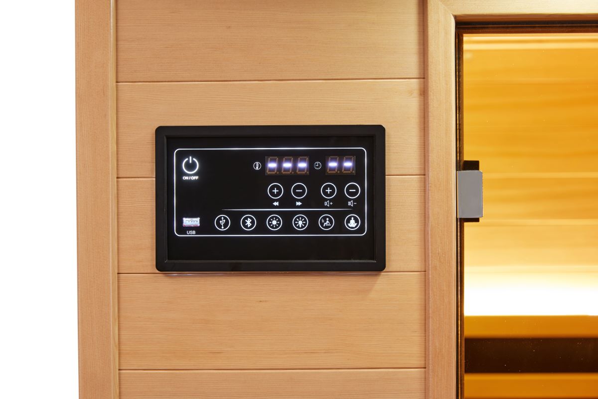 Premium Infrared Sauna with AV1 Control System & Oxygen Bar