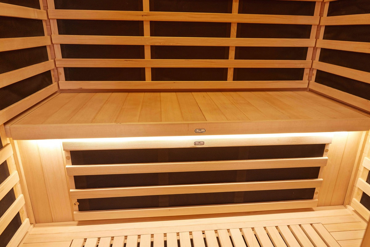 Luxury Infrared Sauna with L3 Control, Chromotherapy & Oxygen Bar