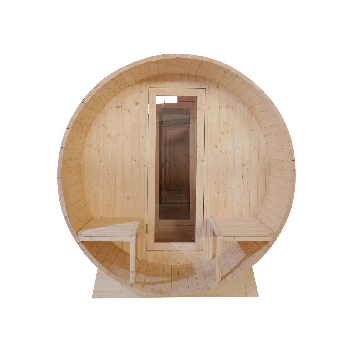 Large Family Barrel Sauna | 4-Meter Outdoor Pine Sauna