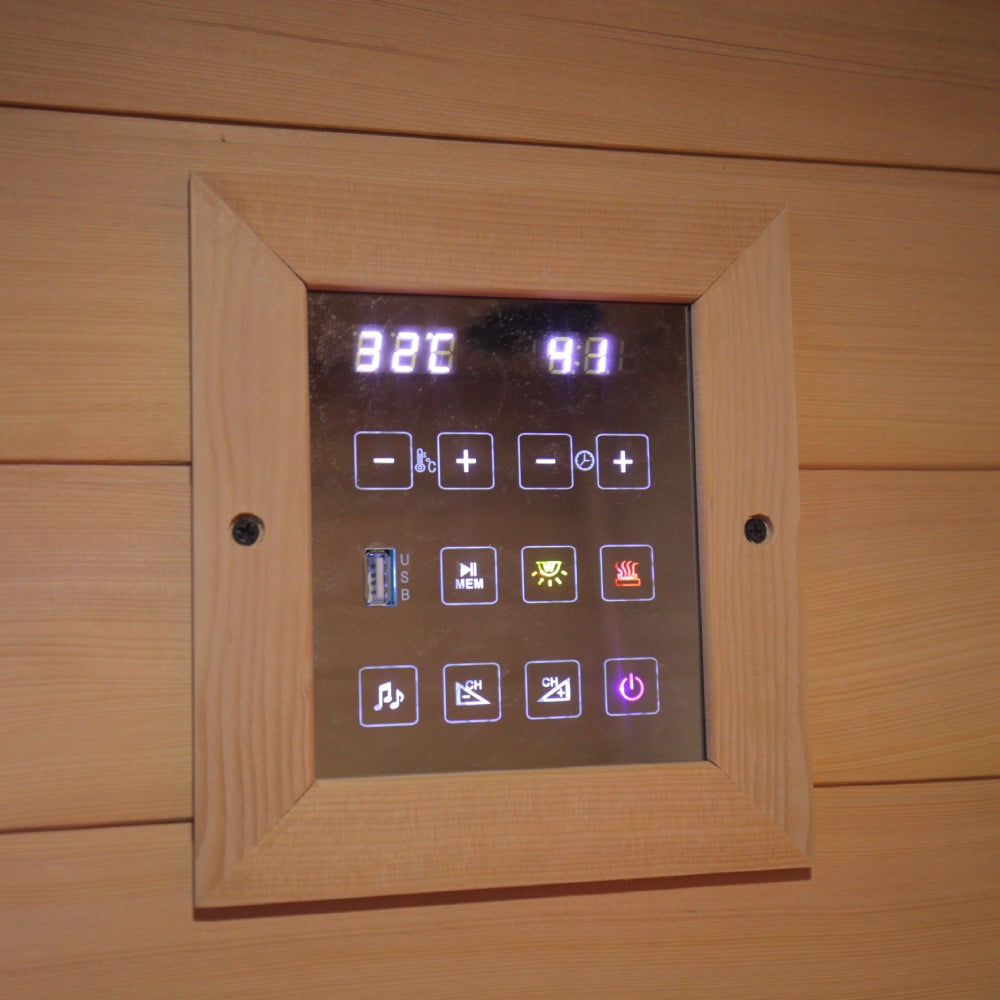 Premium Infrared Sauna with Mica Carbon Heaters and Colortherapy | CIS-06