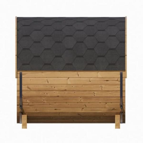 SaunaLife Model E8G 6 Person Sauna Barrel w/ Glass Front