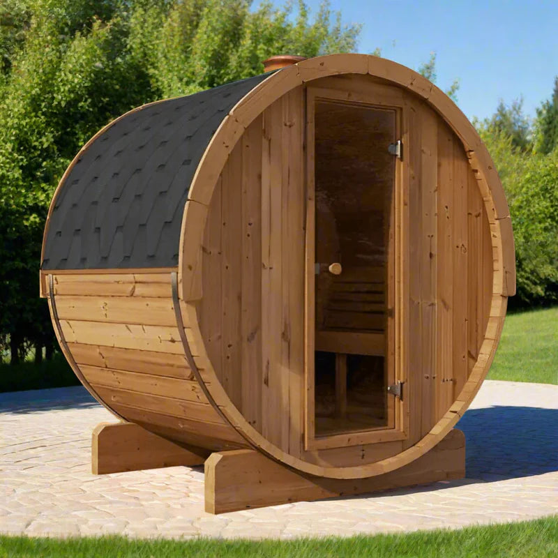 SaunaLife Model E6 3 Person Barrel Sauna