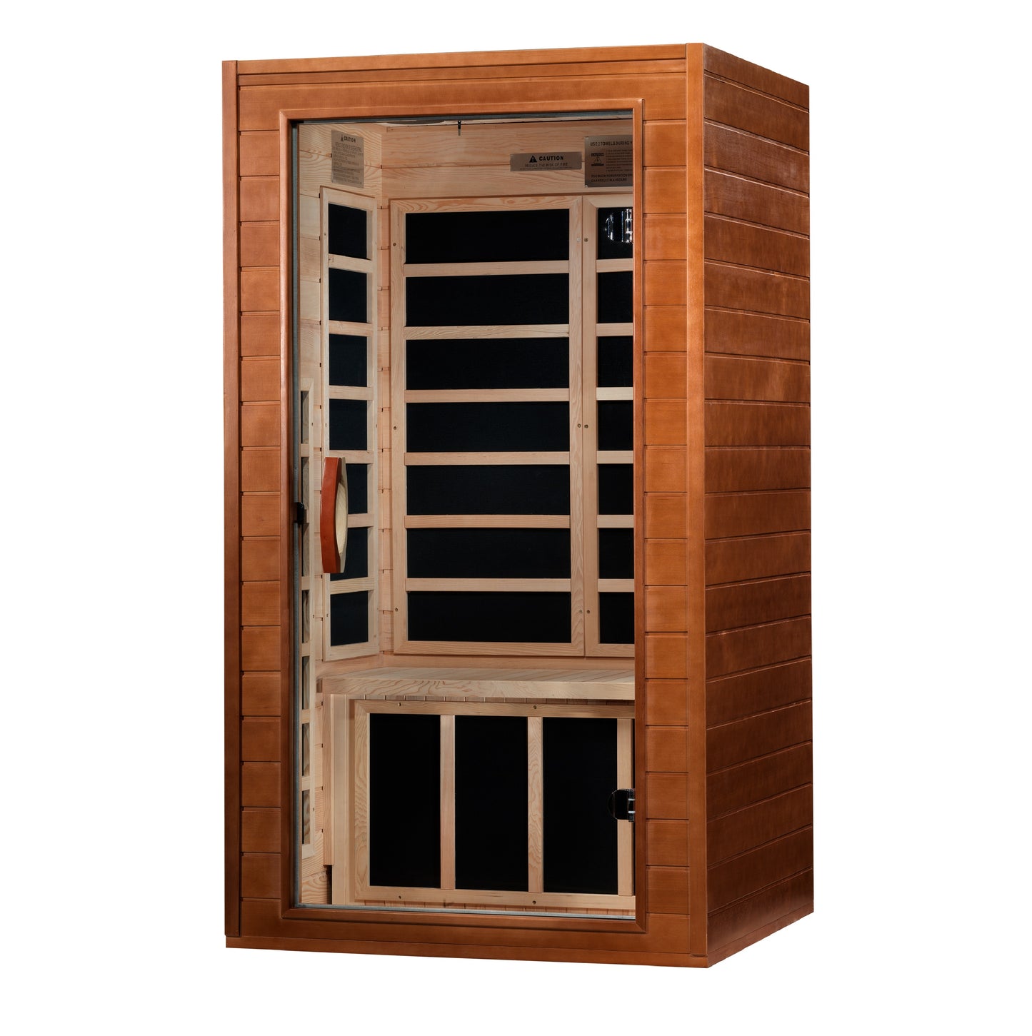 Golden Designs Avila Elite 1-2 Person Ultra Low EMF Infrared Sauna – DYN-6103-01 Elite