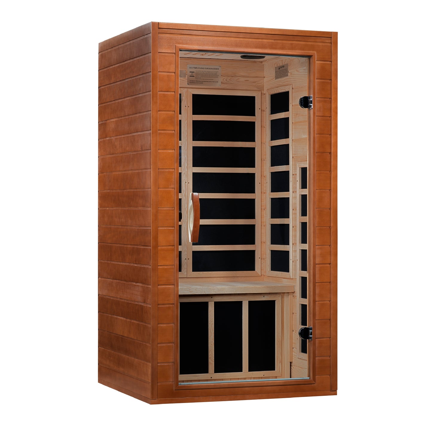 Golden Designs Avila Elite 1-2 Person Ultra Low EMF Infrared Sauna – DYN-6103-01 Elite