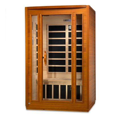 Golden Designs San Marino Elite 2 Person Ultra Low EMF Infrared Sauna – DYN-6206-01 Elite